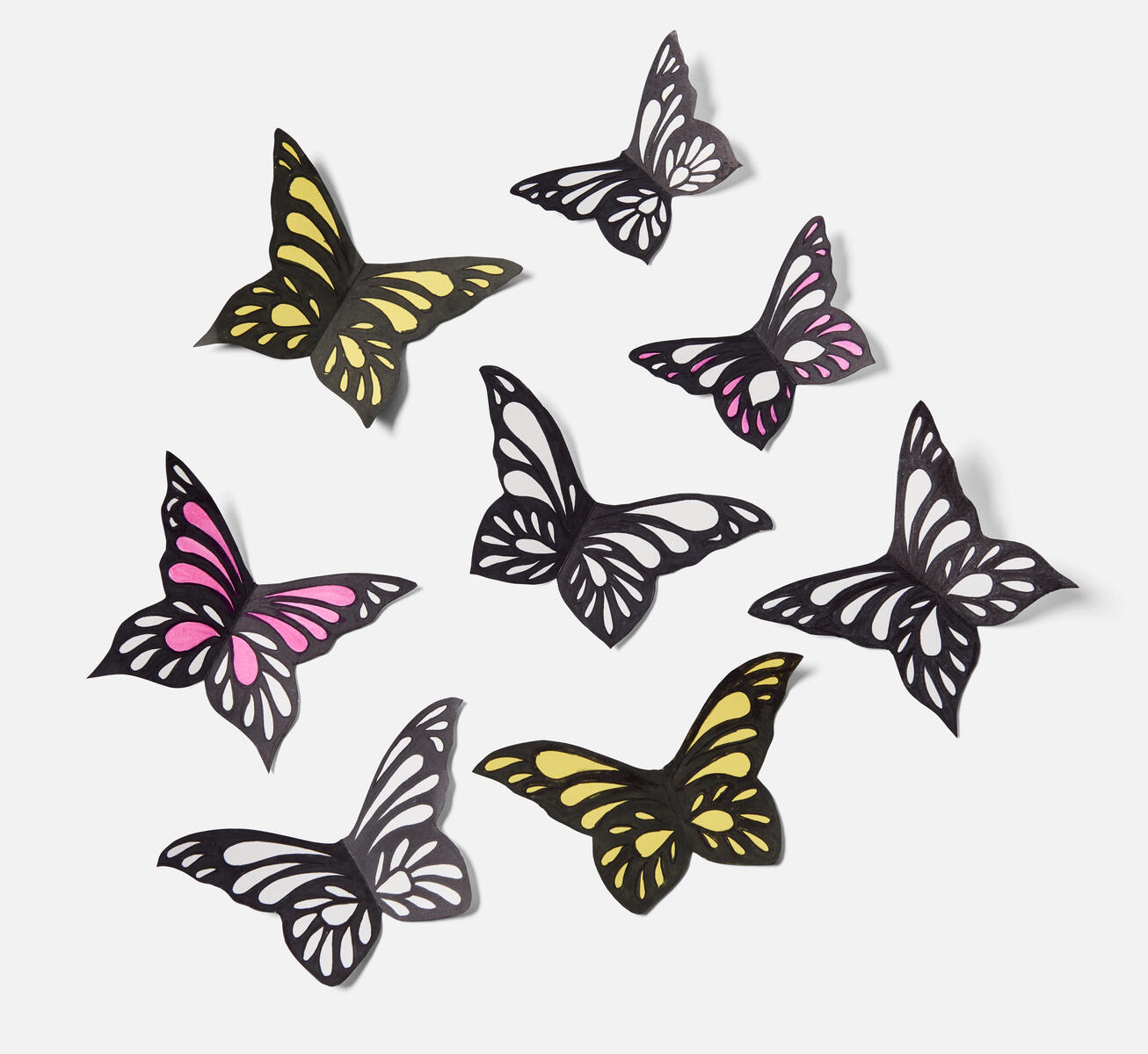 Enkla pappersfjärilar