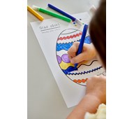 Färglägga ägg gratismall