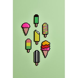 Pärlade glasspinnar