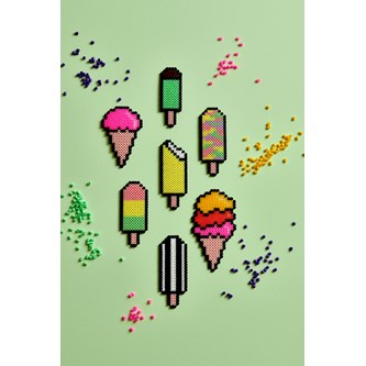 Pärlade glasstrutar