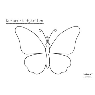 Dekorera fjärilen