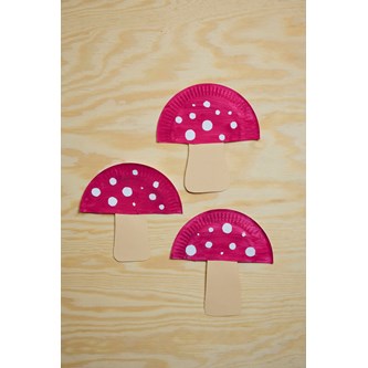 Flugsvamp av papptallrik