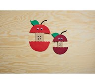 Äpple av glasspinnar