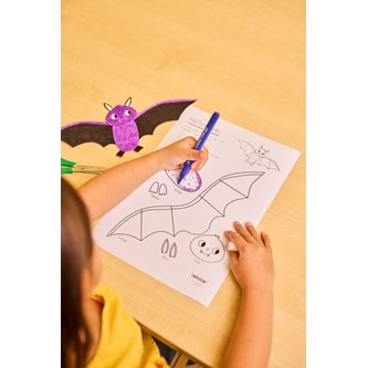 Fladdermus till Halloween - gratis material