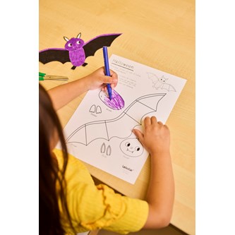 Fladdermus till Halloween - gratis material