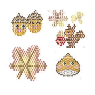 Aquabeads höst - gratis mallar