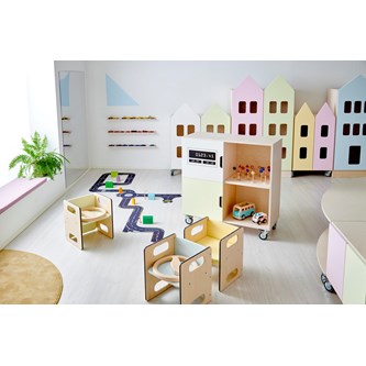 Fixa dörr med handhål 1,5:1