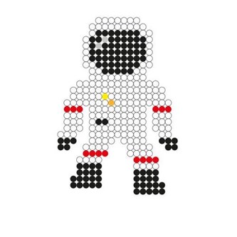 Pärlade rymdfigurer