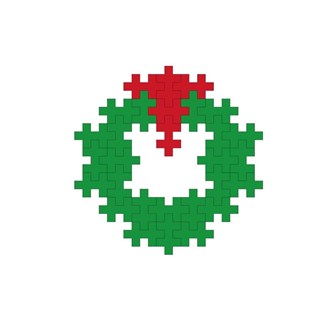 Gratis mallar med PLUS-PLUS - Julkrans