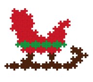 Gratis mallar med PLUS-PLUS - Släde