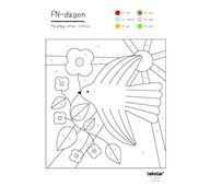 FN-dagen, färglägg efter siffror
