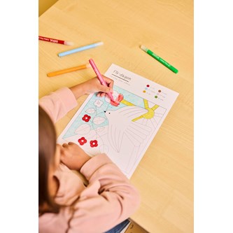 FN-dagen, färglägg efter siffror - gratis material