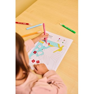 FN-dagen, färglägg efter siffror - gratis material