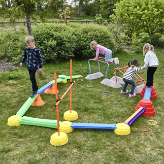 Gonge rörelsebana med parkour
