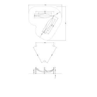 ChillOut hängmatta enkel obehandlad