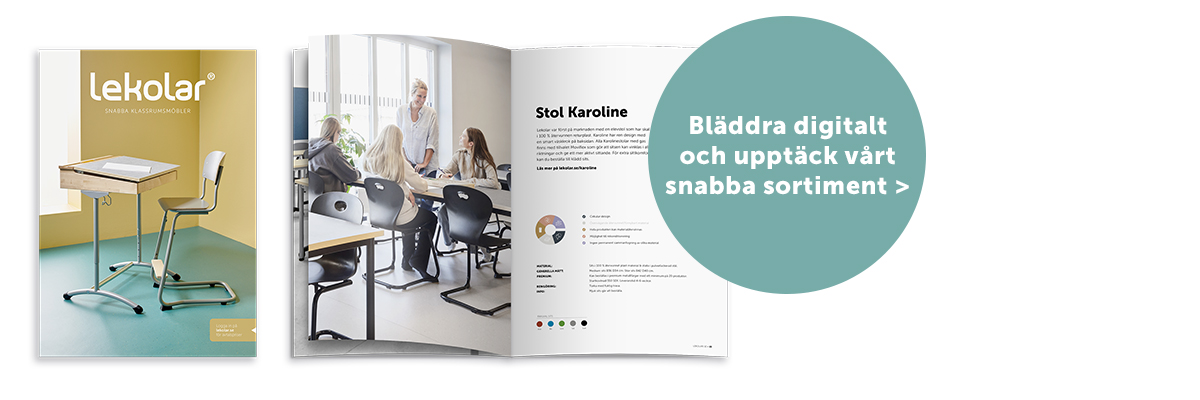 Snabb leverans av skolmöbler till klassrummet på ca två veckor