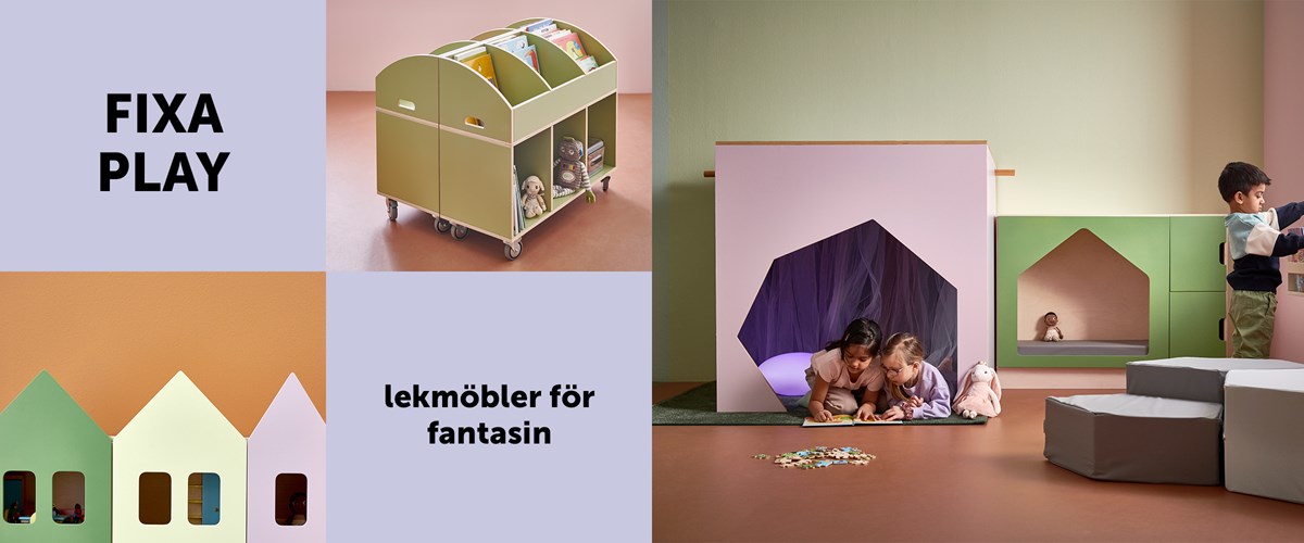 Fixa Play - fexibla och multifunktionella lekmöbler för barn i förskolan