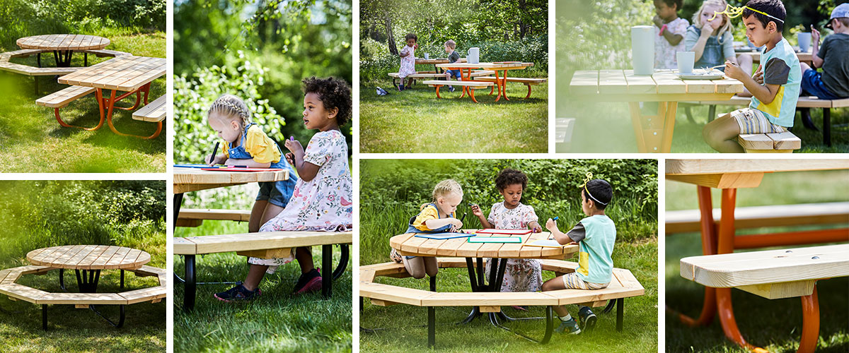 Rörvik picknickbord för skola och förskola