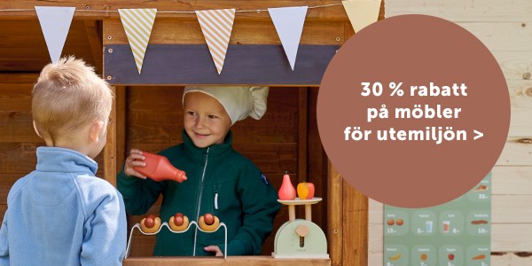 Kampanj på lekmöbler för utemiljön till förskolegården