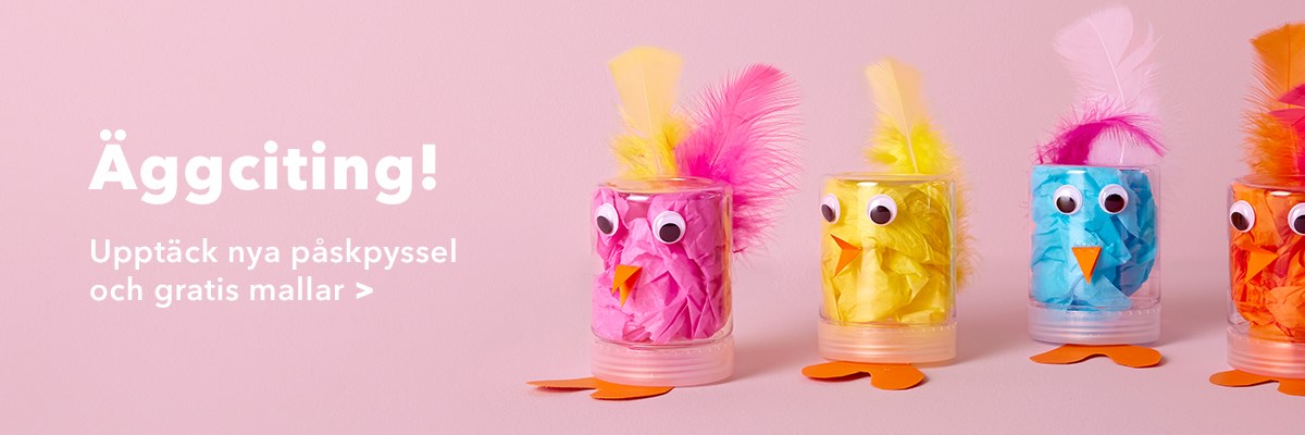 Roliga påskpyssel, gratis mallar och gratismaterial för skola, förskola och fritids