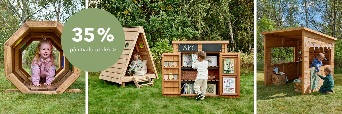 35 % rabatt på utelek för förskola och skola