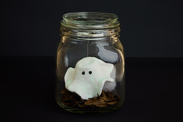 Halloweenpyssel Spöke på burk