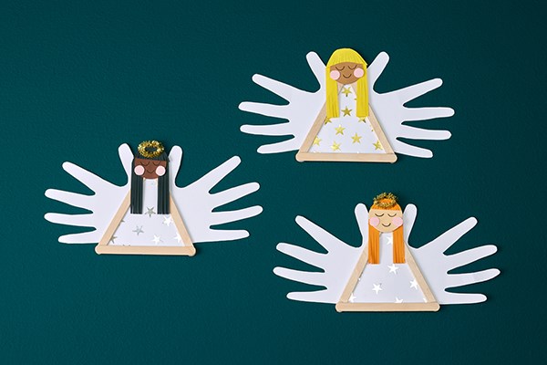 Änglahänder av glasspinnar