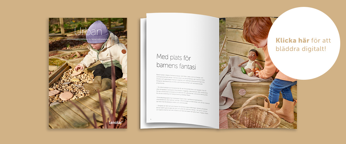 Urban utemöbler och moduler för utepedagogiken på förskolan