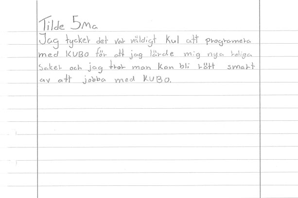 Recension KUBO programmeringsbar robot